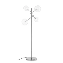 Lampade Da Terra-Ideal Lux equinoxe pt4 cromo lampada da terra
