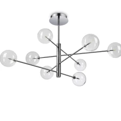 Lampadari Moderni-Ideal Lux equinoxe sp8 lampadario design moderno cromo per soggiorno