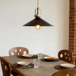 Lampadari Cucina-Ideal Lux eris-4 sp1 lampadario da cucina rustica nera