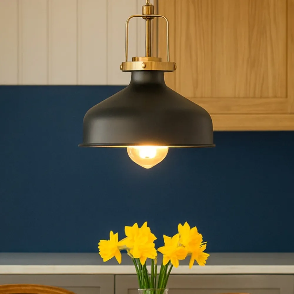 Lampadari Cucina-Ideal Lux eris-2 sp1 lampadario da cucina nero opaco vintage