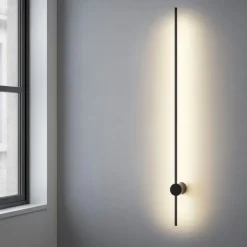 Applique Da Parete-Ideal Lux essence ap applique led 11w 3000k nero moderna