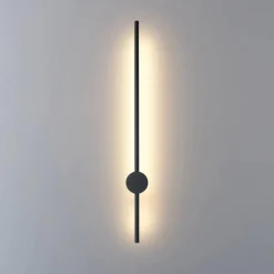 Applique Da Parete-Ideal Lux essence ap applique led 11w 3000k nero moderna
