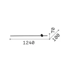 Applique Da Parete-Ideal Lux essence ap d124 2700k applique moderna led