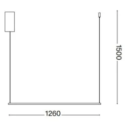 Lampadari Moderni-Ideal Lux essence sp d126 lampadario led bianco 20w 3000k