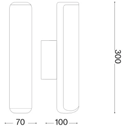 Applique Da Esterno-Ideal Lux etere ap 3000k applique da esterno nero ip44