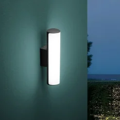 Applique Da Esterno-Ideal Lux etere ap 9w 4000k applique per esterno nero