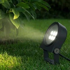 Faretti Da Esterno-Ideal Lux faretto da esterno ip65 15w 3000k orientabile ulex pr