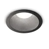 Faretti Da Incasso-Ideal Lux faretto per incasso bagno game trim round 11w 3000k ip65 nero