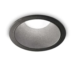 Faretti Da Incasso-Ideal Lux faretto per incasso bagno game trim round 11w 3000k ip65 nero