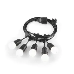 Faretti Da Esterno-Ideal Lux fiesta sp5 filo cavo con portalampada per esterno