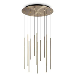 Lampadari Moderni-Ideal Lux filo lampadario sp12 design moderno ottone led 19w 3000k
