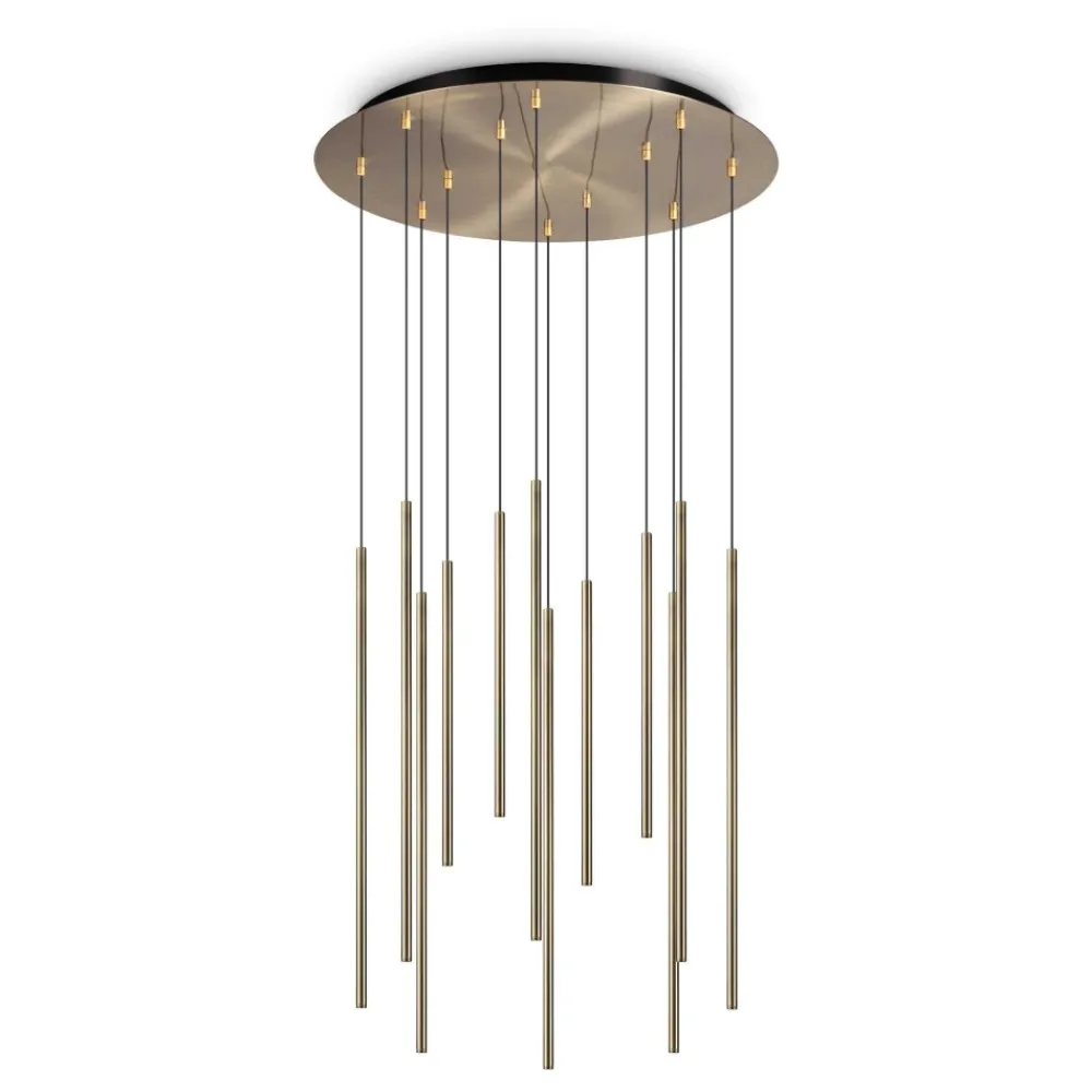 Lampadari Moderni-Ideal Lux filo lampadario sp12 design moderno ottone led 19w 3000k