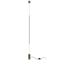 Lampade Da Terra-Ideal Lux filo pt 2700k piantana ottone led 2700k moderna