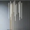 Lampadari Moderni-Ideal Lux filo sp12 lampadario led design moderno bianco 19w 3000k