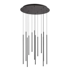 Lampadari Moderni-Ideal Lux filo sp12 lampadario moderno pendenti led 2700k nero