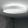 Plafoniere Moderne-Ideal Lux fly pl d35 plafoniera cucina 18w 3000k tonda bianca 35cm