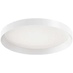 Plafoniere Moderne-Ideal Lux fly pl d35 plafoniera cucina 18w 3000k tonda bianca 35cm