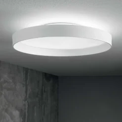 Plafoniere Moderne-Ideal Lux fly pl d35 plafoniera da cucina 4000k bianca tonda