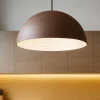 Lampadari Cucina-Ideal Lux folk sp1 d40 lampadario da cucina paralume marrone ossidato
