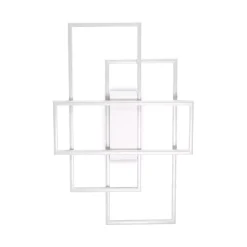Plafoniere Moderne-Ideal Lux frame pl rettangolo plafoniera da soffitto led 31w 3000k bianca