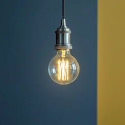 Lampade A Sospensione-Ideal Lux frida sp1 lampada a sospensione vintage cromo per isola
