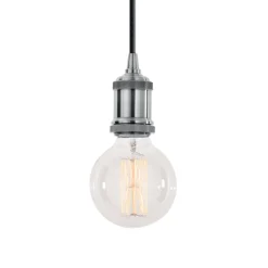 Lampade A Sospensione-Ideal Lux frida sp1 lampada a sospensione vintage cromo per isola