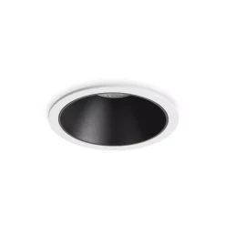 Faretti Da Incasso-Ideal Lux game round faretto da incasso led 11w 3000k bianco nero
