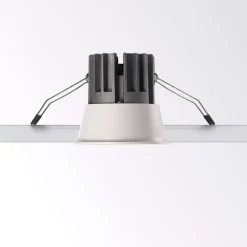 Faretti Da Incasso-Ideal Lux game round faretto da incasso led 11w 3000k bianco nero