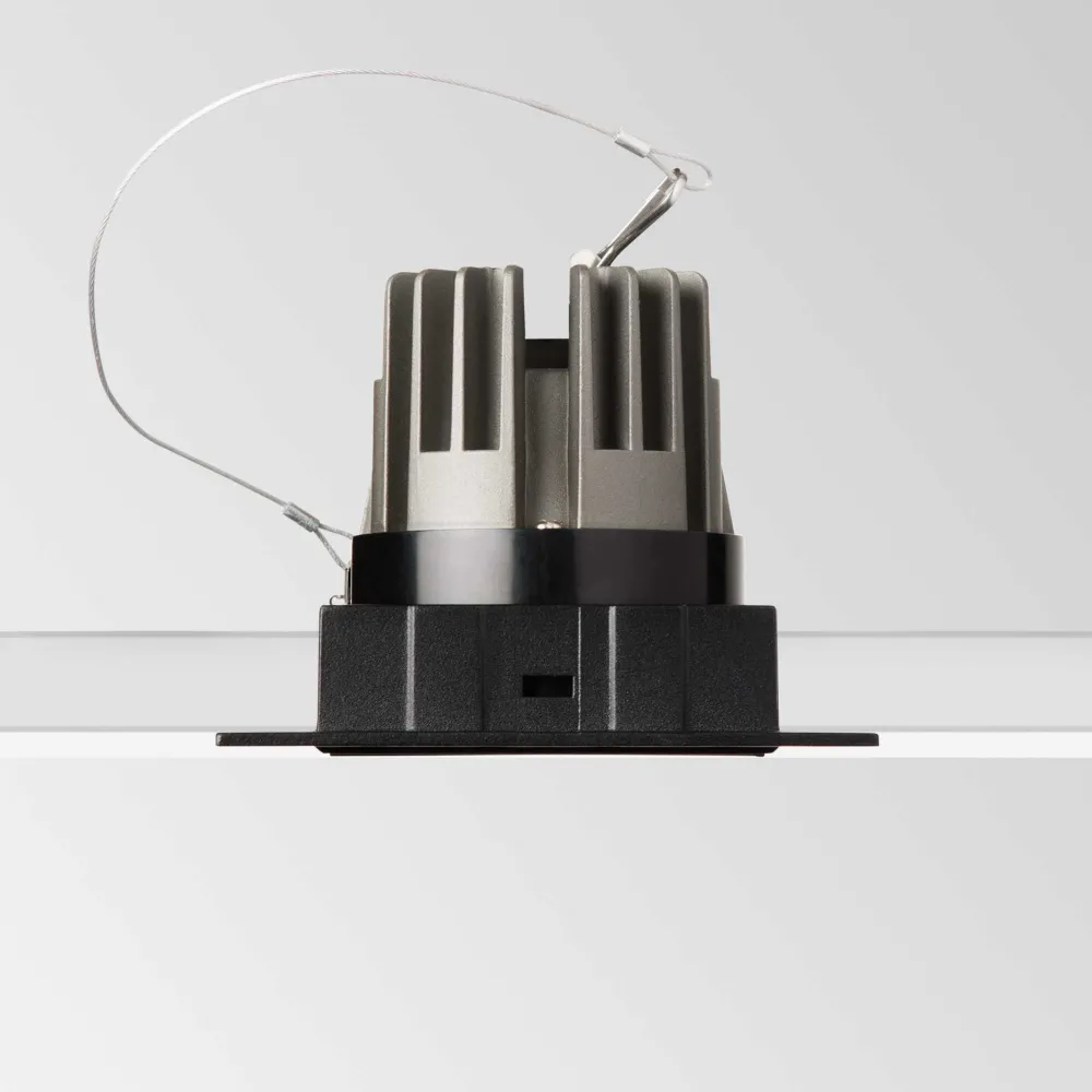 Faretti Da Incasso-Ideal Lux game trimless faretto da incasso quadrato a soffitto bianco 11w 3000k