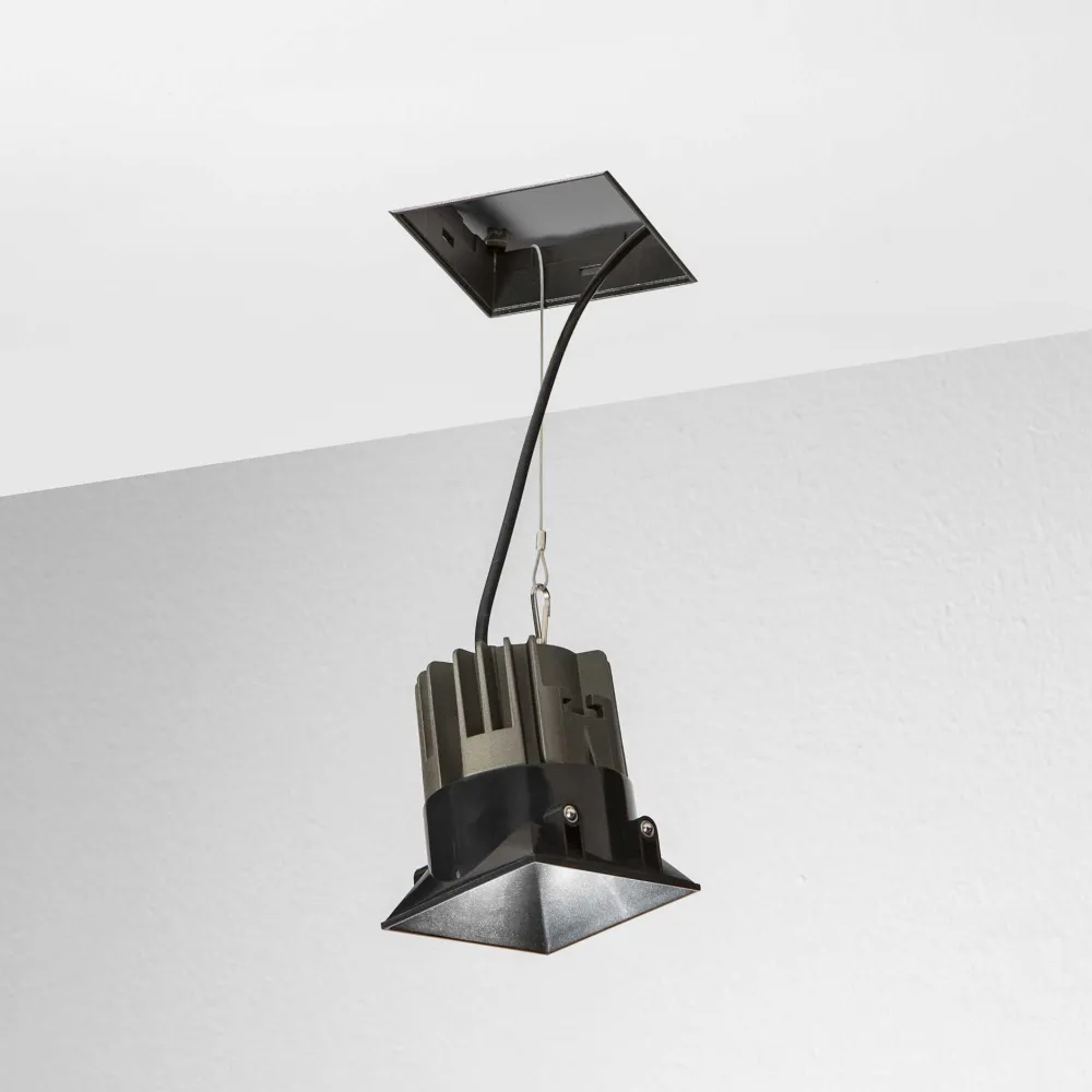 Faretti Da Incasso-Ideal Lux game trimless faretto da incasso quadrato a soffitto bianco 11w 3000k