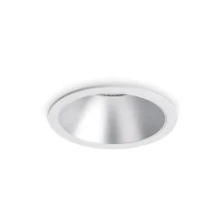 Faretti Da Incasso-Ideal Lux game trim round bianco argento faretto 11w 3000k rotondo da incasso 220v