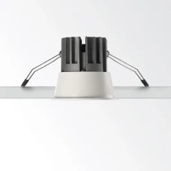 Faretti Da Incasso-Ideal Lux game trim round faretto da incasso a led 11w 3000k bianco rotondo