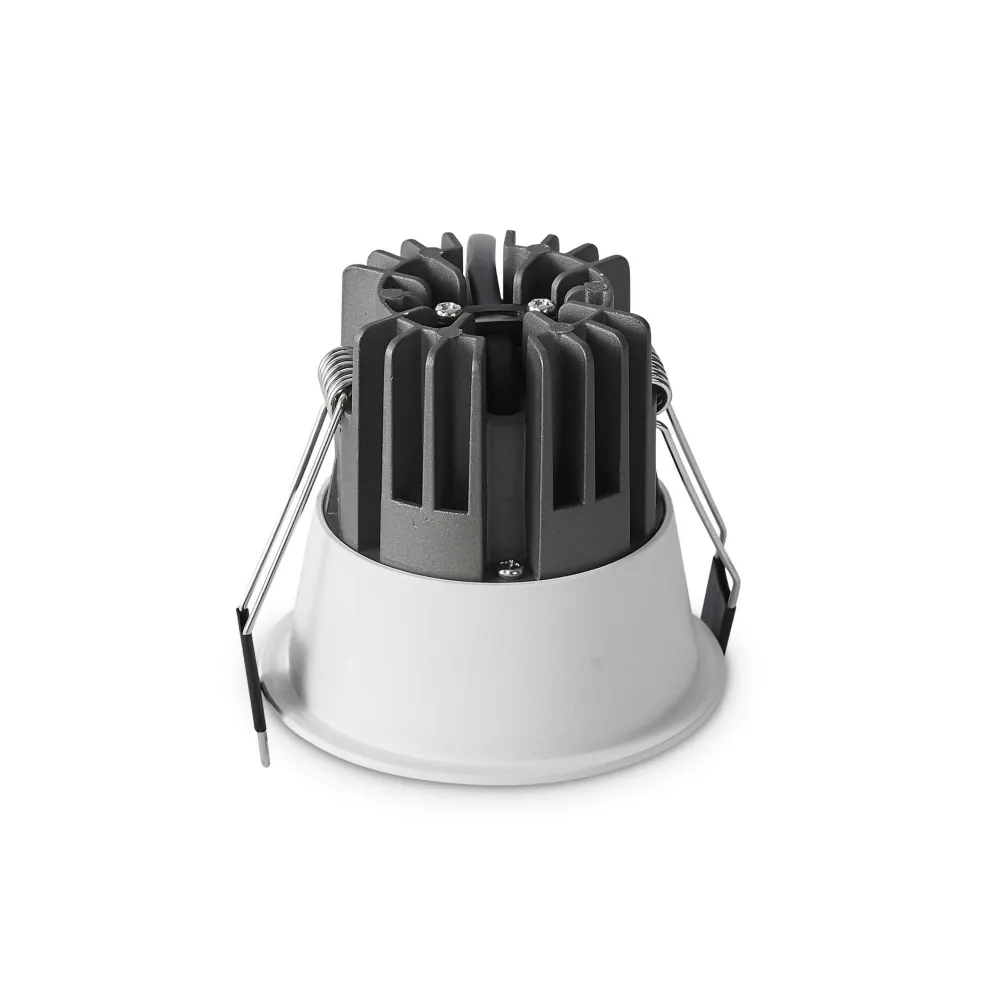 Faretti Da Incasso-Ideal Lux game trim round faretto da incasso a led 11w 3000k bianco rotondo