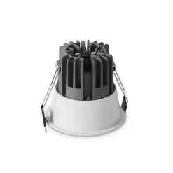 Faretti Da Incasso-Ideal Lux game trim round faretto incasso 2700k 11w rotondo bianco