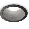 Faretti Da Incasso-Ideal Lux game trim round nero faretto da incasso led 11w 4000k rotondo