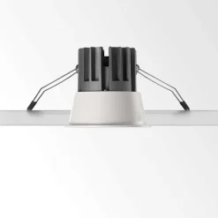 Faretti Da Incasso-Ideal Lux game trim round nero faretto da incasso led 11w 4000k rotondo