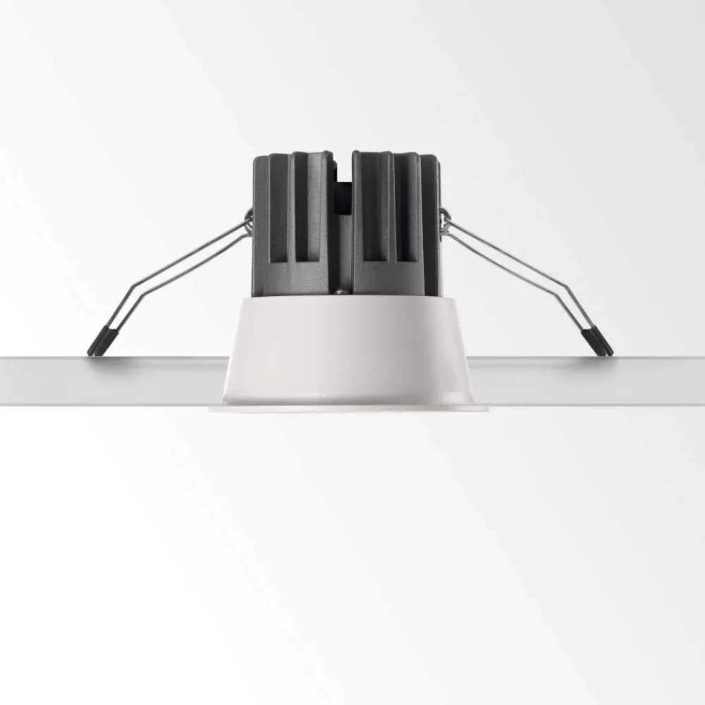 Faretti Da Incasso-Ideal Lux game trim round nero faretto da incasso led 11w 4000k rotondo
