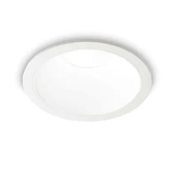 Faretti Da Incasso-Ideal Lux game trim round 11w 3000k ip65 faretto da incasso per bagno bianco
