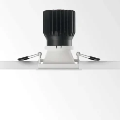 Faretti Da Incasso-Ideal Lux game trim square 11w 3000k faretto nero quadrato da incasso per bagno