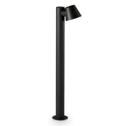 Lampioni Da Giardino-Ideal Lux gas pt1 lampione da giardino nero moderno