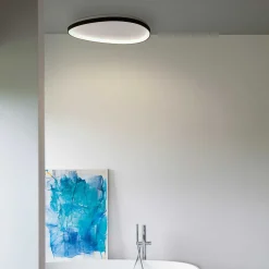 Plafoniere Moderne-Ideal Lux gemini pl d081 plafoniera moderna led nera led 41w 3000k