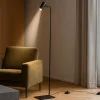 Lampade Da Terra-Ideal Lux ginger pt1 lampada da terra nera luce orientabile