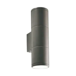 Applique Da Esterno-Ideal Lux gun ap2 small applique da esterno antracite