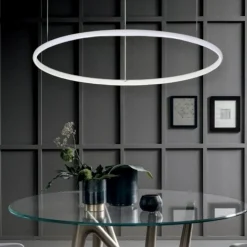Lampadari Moderni-Ideal Lux hulahoop sp d081 lampadario tondo led 41w 3000k