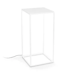 Lampade Da Esterno Giardino-Ideal Lux ipotesi pt h73 lampada da esterno bianca