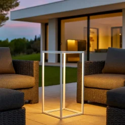 Lampade Da Esterno Giardino-Ideal Lux ipotesi pt h73 lampada da esterno bianca