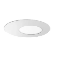 Plafoniere Moderne-Ideal Lux iride pl d50 plafoniera design bianca led 17w 3000k