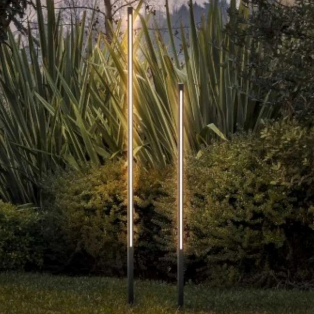 Lampioni Da Giardino-Ideal Lux jedi pt h160 lampione da giardino nero nero led 25w 3000k