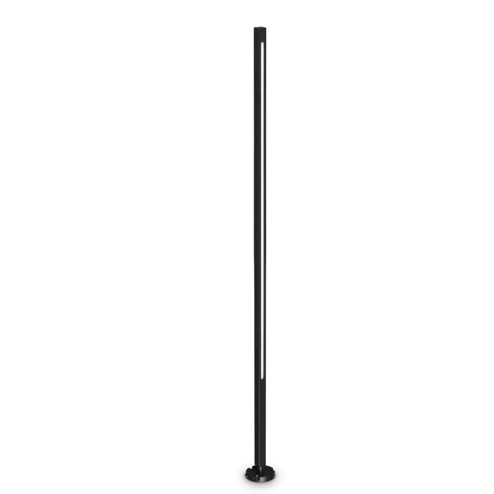 Lampioni Da Giardino-Ideal Lux jedi pt h160 lampione da giardino nero nero led 25w 3000k