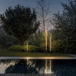 Lampioni Da Giardino-Ideal Lux jedi pt h160 lampione da giardino nero nero led 25w 3000k